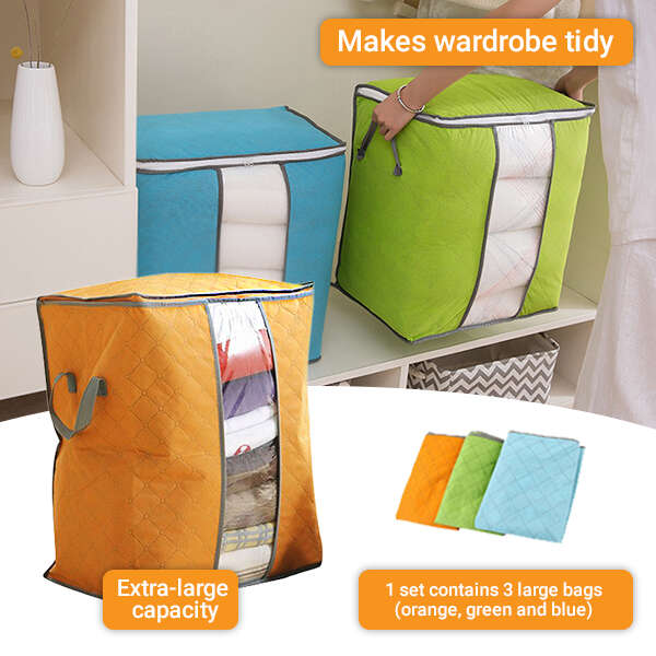 Three clothes storage bags I Bagley - AI WEB SHOP