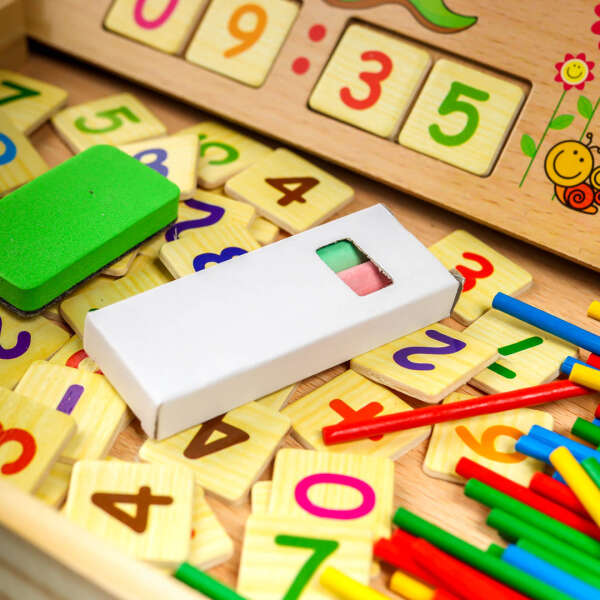 Wooden set for learning math - Mathy - AI WEB SHOP