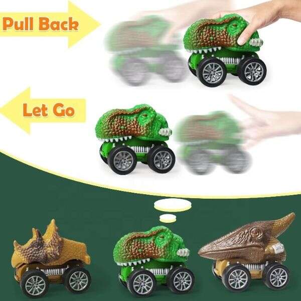 Kids toy truck with dinosaurs - Deenodi - AI WEB SHOP