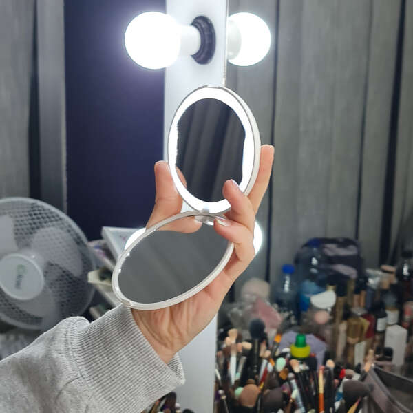 Pocket mirror with led light - Leddy - AI WEB SHOP