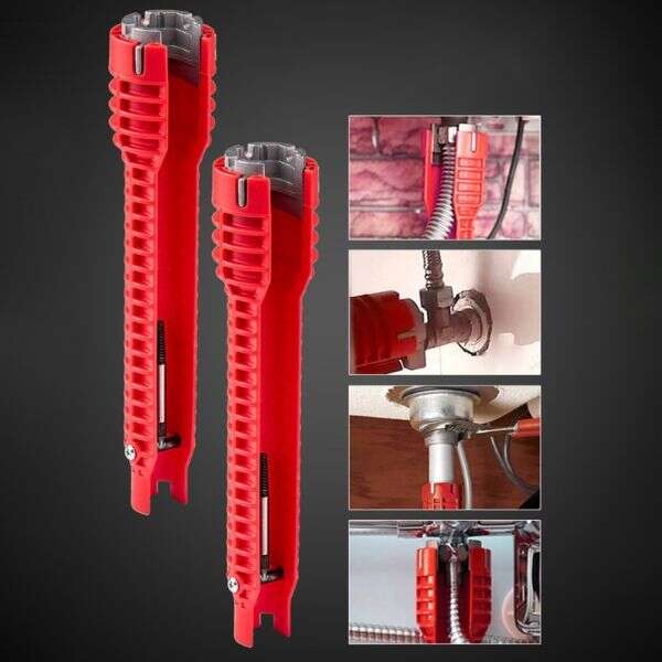 Multi-purpose plumbing tool for pipes - Plumbo - AI WEB SHOP