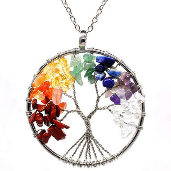 Tree of life necklace for all 7 chakras I Alma - AI WEB SHOP