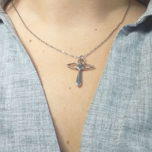 Necklace with artistic cross - Aurora - AI WEB SHOP