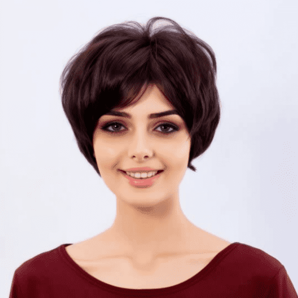 Glossy short wig - Linta - AI WEB SHOP