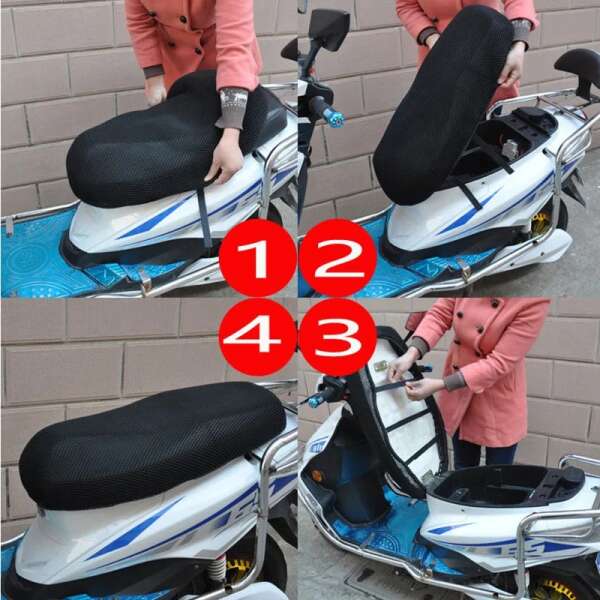 Mesh cover for motorcycle seat - MotoEase - AI WEB SHOP