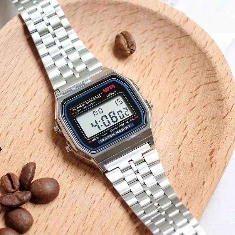 Electronic watch with alloy band-Alloix - AI WEB SHOP