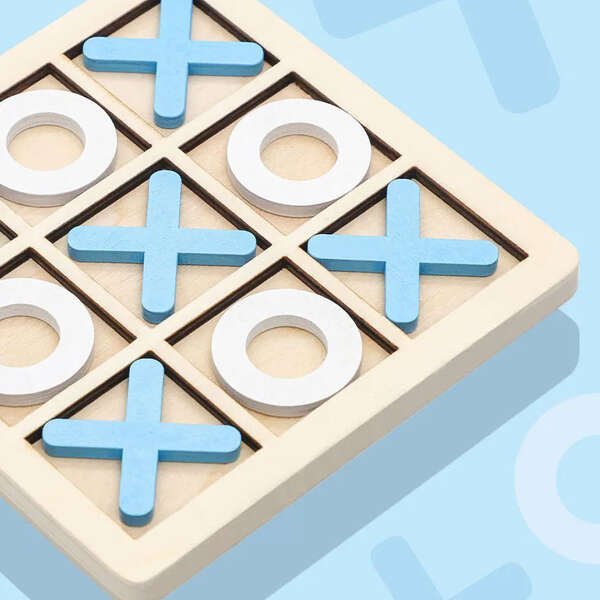 Wooden tic-tac-toe game - EksiOksi - AI WEB SHOP