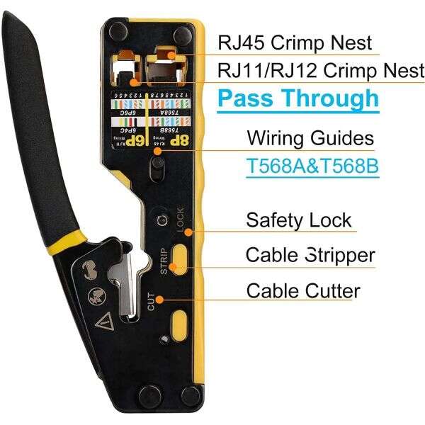 Modular crimping, cutting and wire stripping tool - Crimphoff - AI WEB SHOP