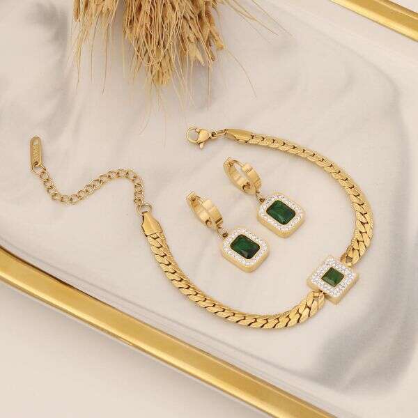 Luxury set with necklace, bracelet and earrings I Almaretta - AI WEB SHOP