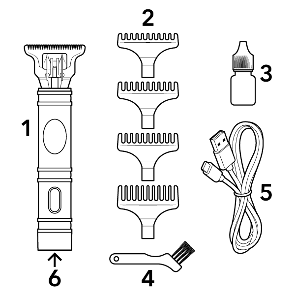 Hair clipper with usb port - Choppert - AI WEB SHOP