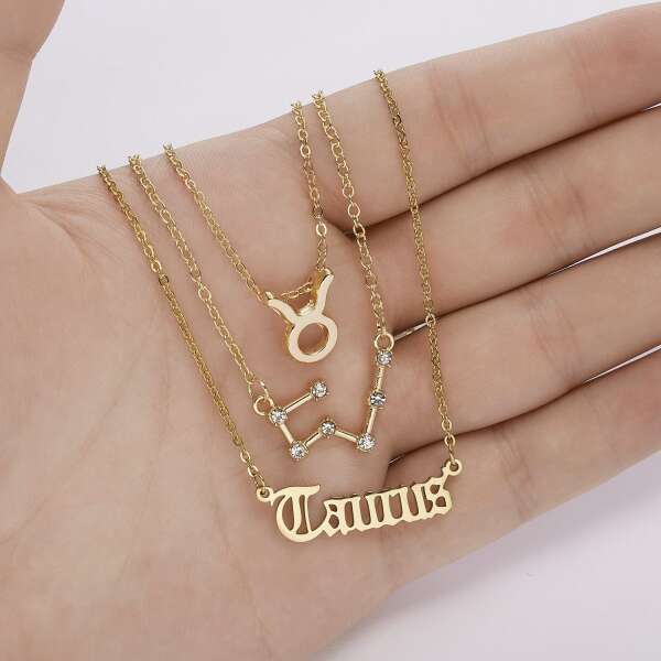 Set of 3 zodiac necklaces - Astrea - AI WEB SHOP