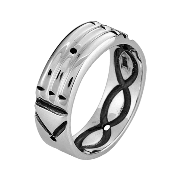 Atlantis - Ring with a symbolic engraving - AI WEB SHOP