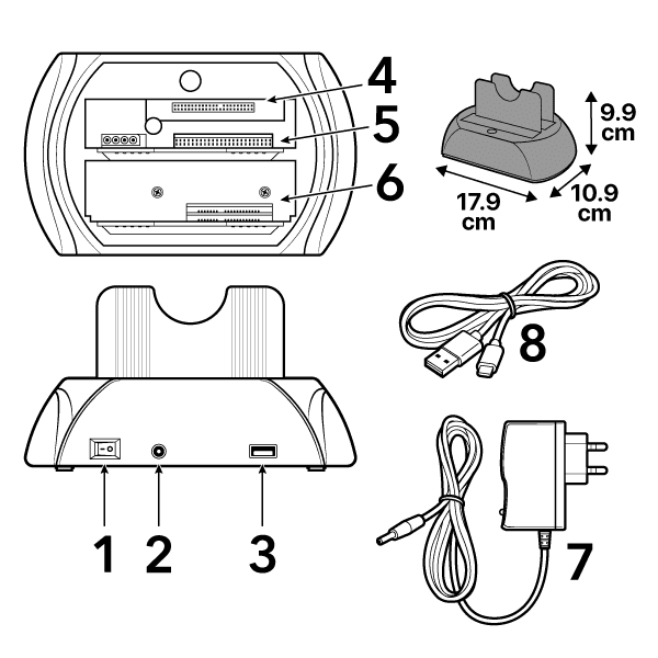 Docking station for hard drive - Docker - AI WEB SHOP