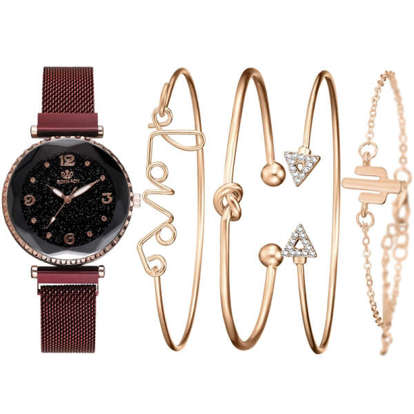 Luxury set of bracelets and watches - Heily - AI WEB SHOP