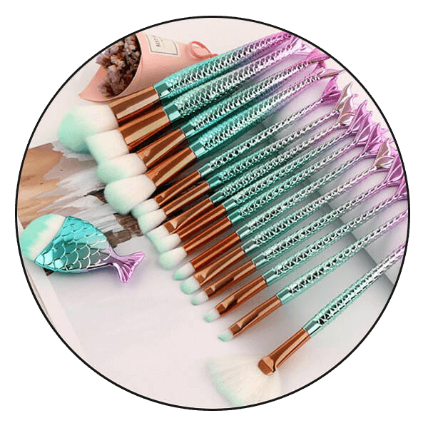 Make-up brushes set - MermaidS - AI WEB SHOP